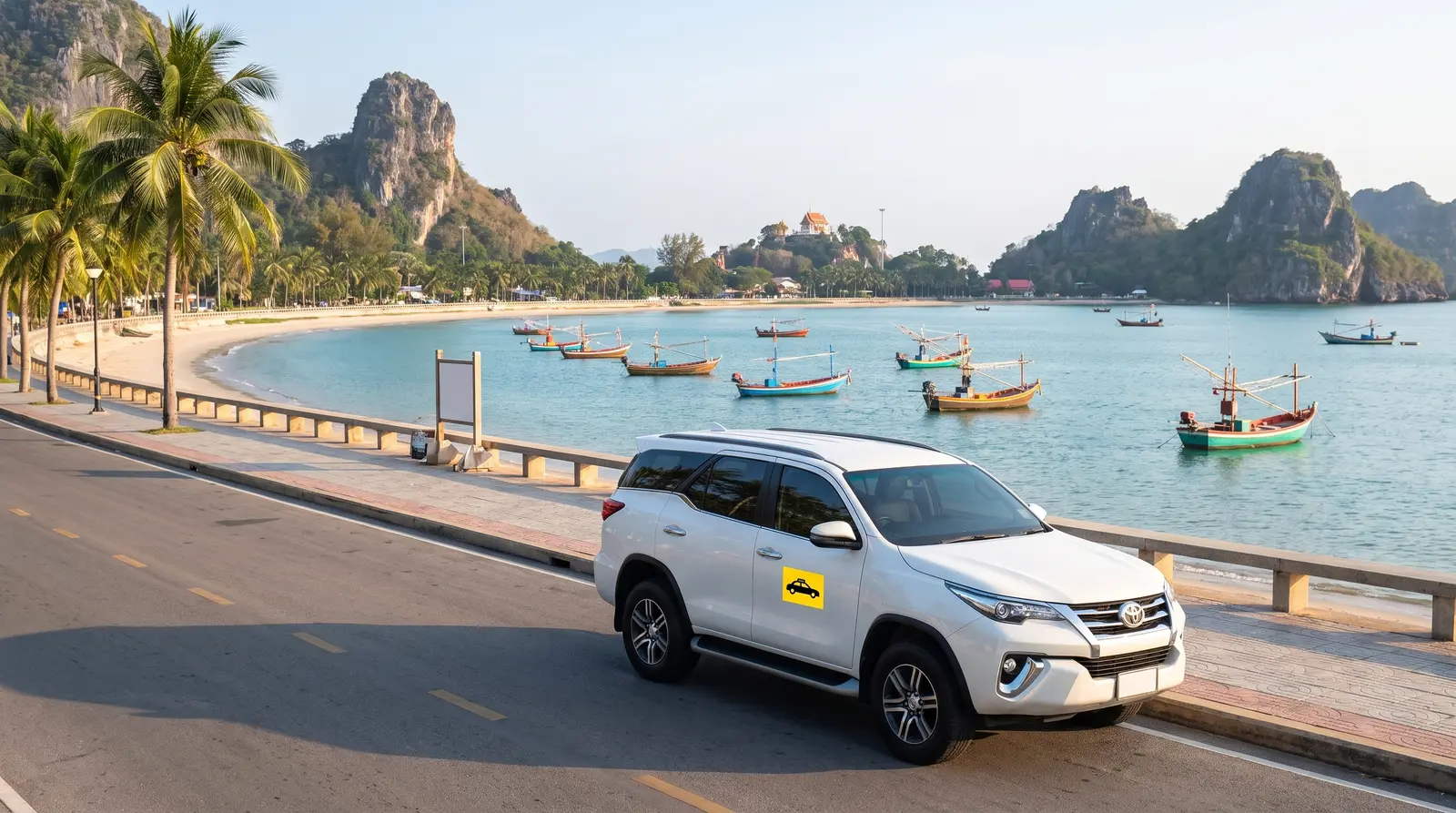 Private taxi from Hua Hin to Prachuap Khiri Khan town and Ao Manao beach